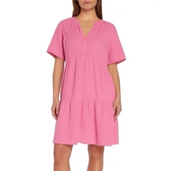 GAP Dresses & Skirts - GAP Pink Gauze Dress, Medium, xxl